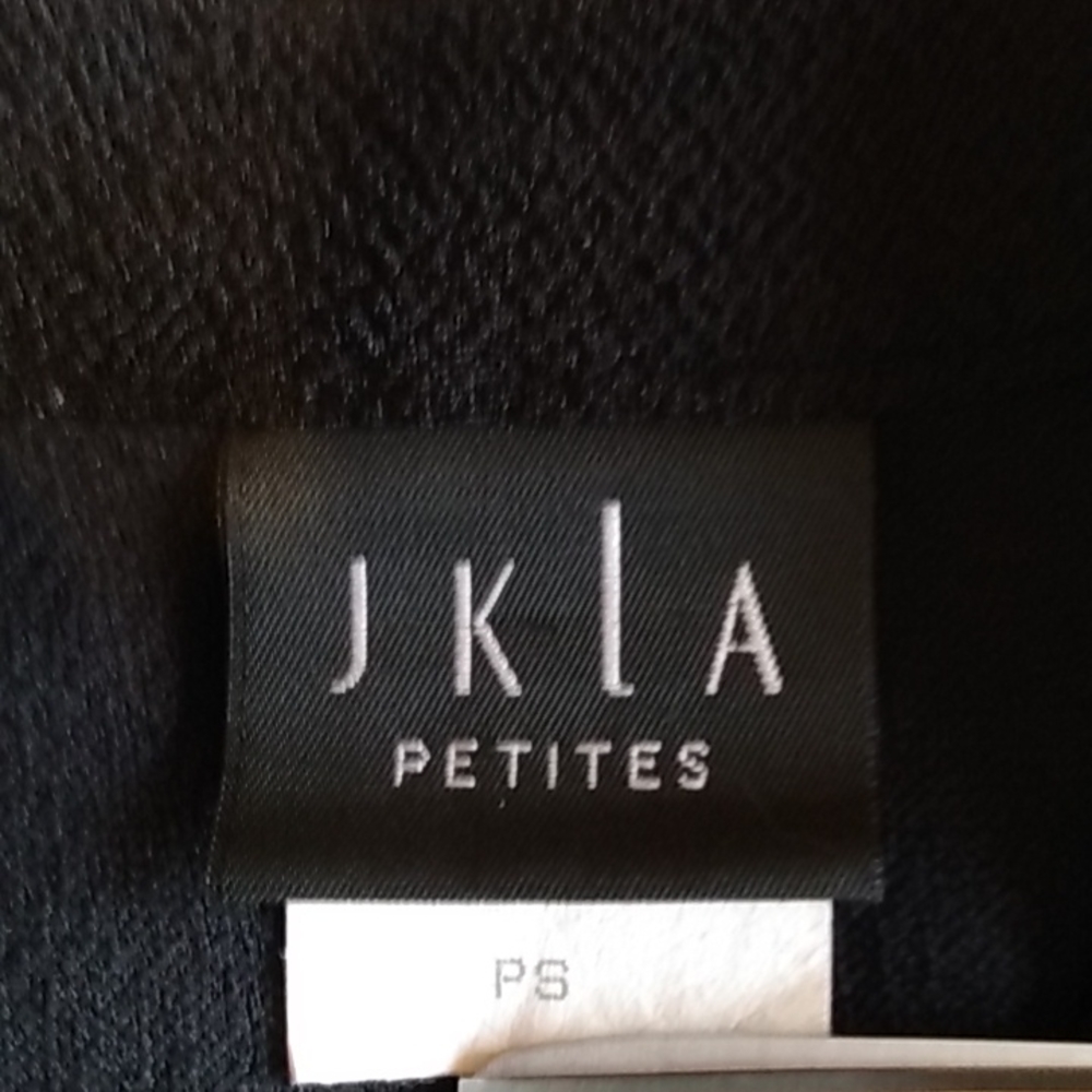 *Jkla petites, black open cardigan with‎ sewn in tank Chevron Pattern WMNS SP - Picture 6 of 8